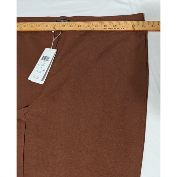 Eileen Fisher Womans Slim Ankle Pants Nutmeg 1X Washable Stretch Crepe Knit NWT - Picture 14 of 16